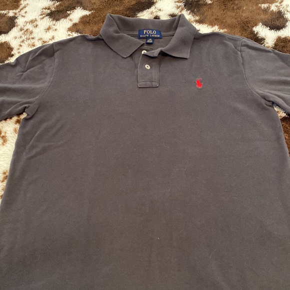 Ralph Lauren Polo shirts lot of 3 olive green, gray, and navy size L (14… - Picture 6 of 7